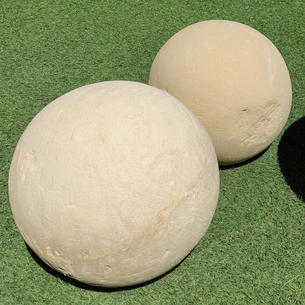 Carved stone spheres